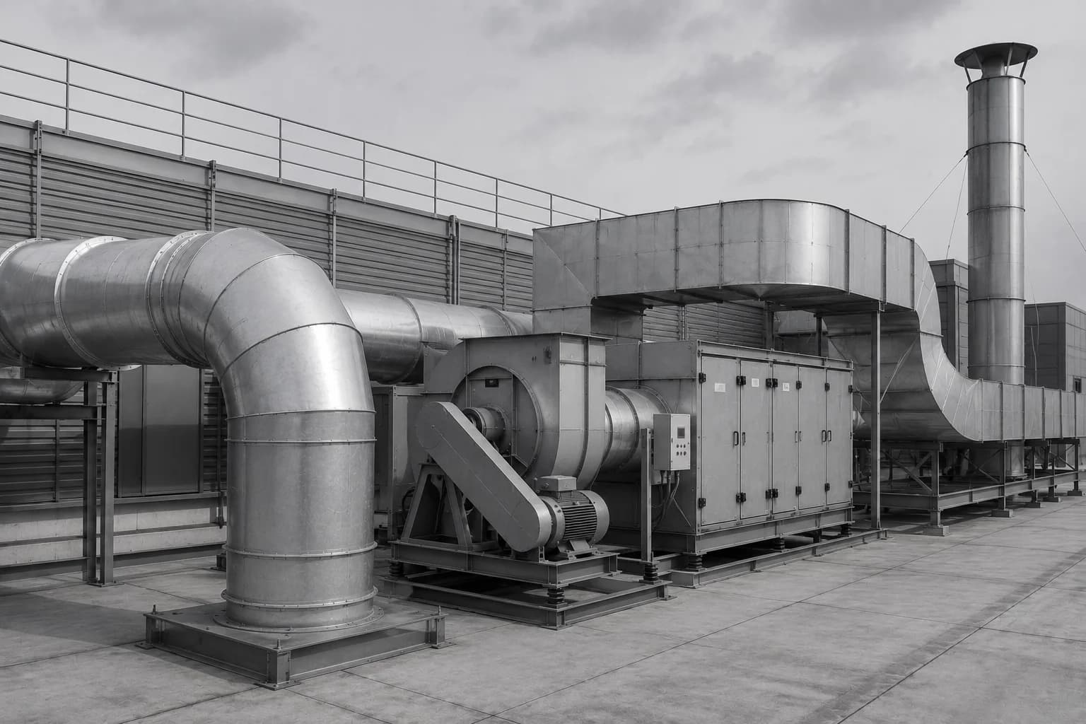 Иллюстрация отрасли «Промышленная вентиляция и газоочистка»
